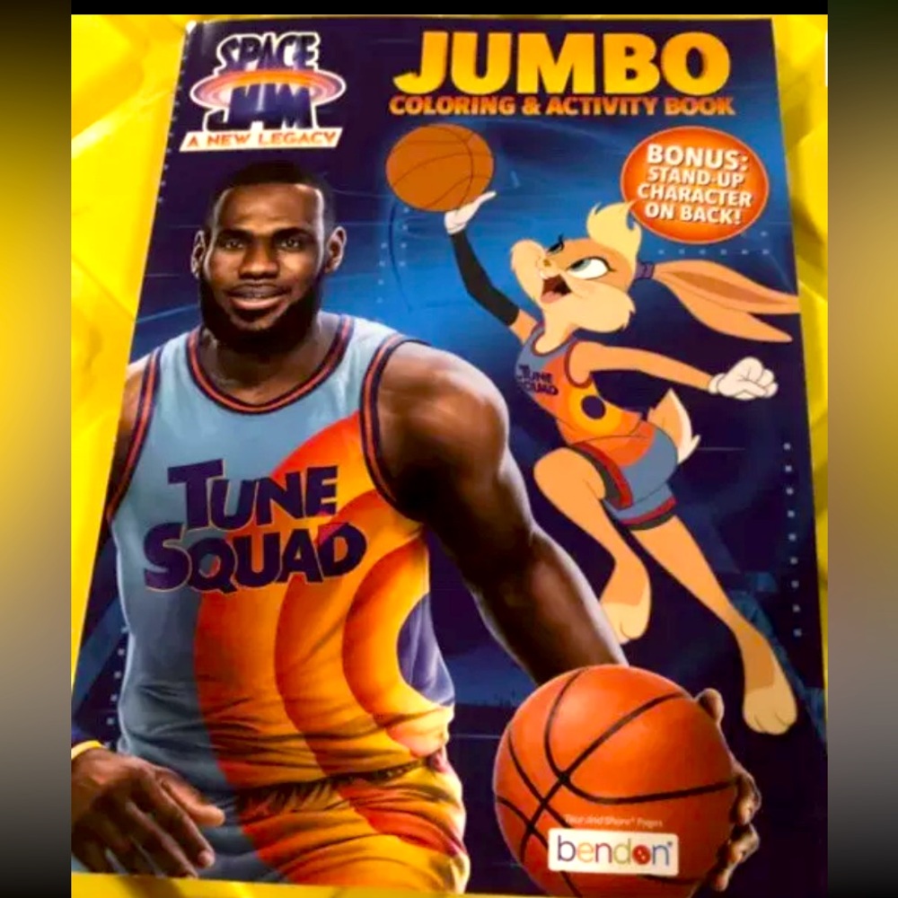 Space Jam a New Legacy With Lebron James JUMBO COLORING & ACTIVITY BOOK